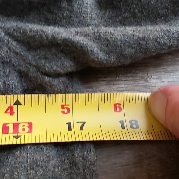 BLACK Brown 1826 Boys Grey Long Sleeved Wool Shirt Size Medium - Picture 4 of 5